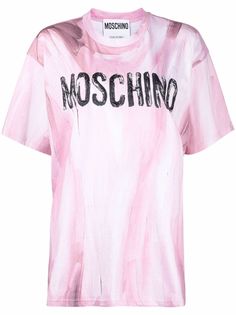 Moschino футболка с логотипом