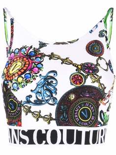Versace Jeans Couture укороченный топ с принтом Regalia