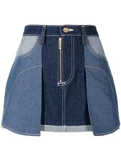 Dion Lee джинсовая мини-юбка со вставками