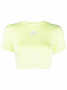 Nike укороченная футболка с логотипом Swoosh