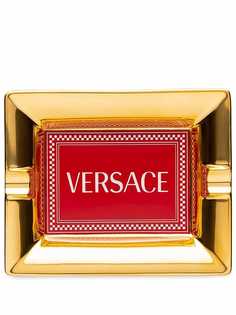 Versace фарфоровый поднос с логотипом