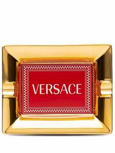 Versace фарфоровый поднос с логотипом