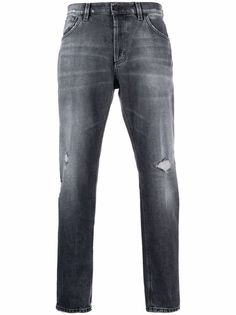 Dondup прямые джинсы с эффектом потертости