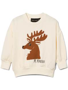 Mini Rodini deer print crew neck sweatshirt