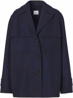 Burberry однобортный бушлат