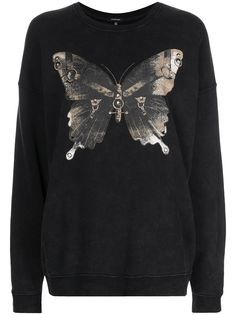 R13 butterfly-print sweatshirt