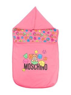 Moschino Kids одеяло с принтом Teddy Bear и капюшоном