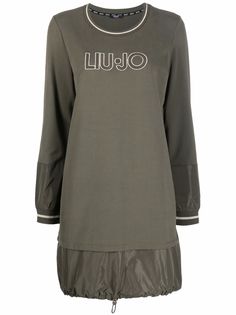 LIU JO платье-свитер с вышитым логотипом
