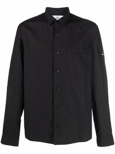 Stone Island рубашка с длинными рукавами и вышитым логотипом