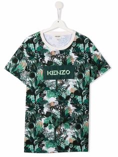 Kenzo Kids футболка с принтом