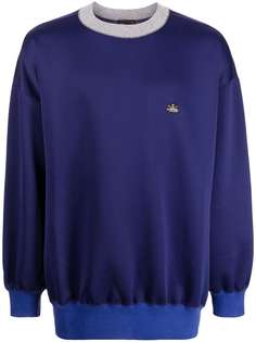 Kolor embroidered logo contrast-trimmed sweatshirt