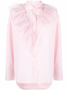 MSGM рубашка с оборками