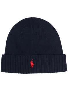 Lauren Ralph Lauren шапка бини с вышивкой Polo Pony