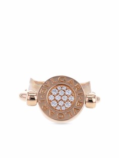 Bvlgari Pre-Owned кольцо 2018-го года из розового золота с логотипом