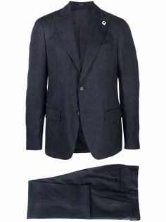 Lardini шерстяной костюм-двойка с однобортным пиджаком