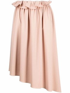 MM6 Maison Margiela юбка асимметричного кроя с оборками