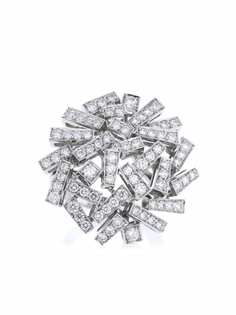 Chaumet кольцо Le Grand Frisson из белого золота с бриллиантом