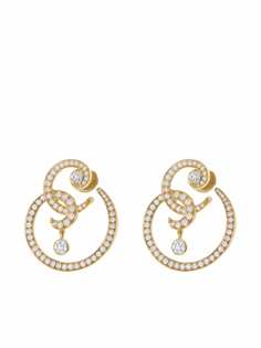 Van Cleef & Arpels серьги Oiseaux de Paradis 2000-х годов из желтого золота с бриллиантами