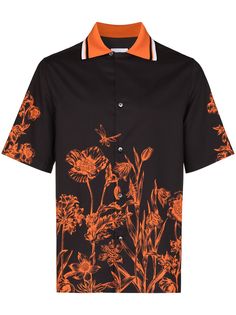 Salvatore Ferragamo рубашка с короткими рукавами и принтом Wildflower