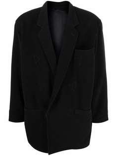 Versace Pre-Owned шерстяное пальто 1980-х годов с вышивкой