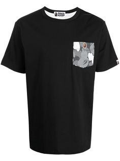 A BATHING APE® футболка Shark с камуфляжным принтом