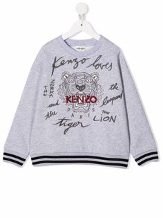 Kenzo Kids толстовка с принтом