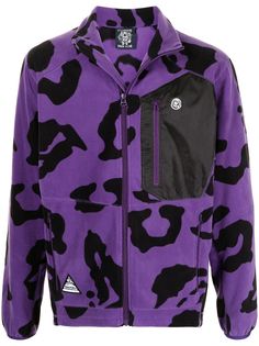 Billionaire Boys Club легкая куртка на молнии с леопардовым принтом