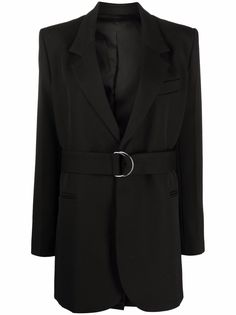 AMI Paris однобортный блейзер с поясом