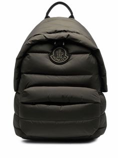 Moncler стеганый рюкзак с нашивкой-логотипом