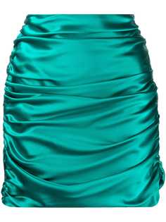Michelle Mason шелковая юбка мини со сборками