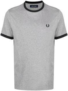 FRED PERRY футболка с вышитым логотипом