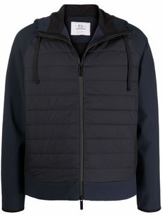 Woolrich куртка с дутыми вставками и капюшоном