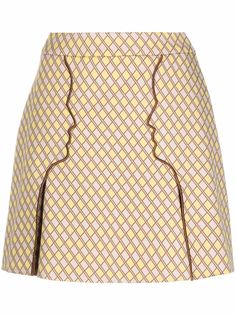 Vivetta юбка А-силуэта с геометричным принтом