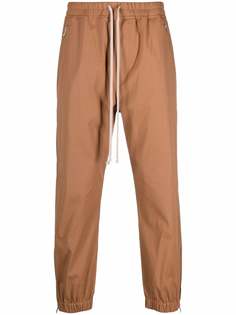 Rick Owens брюки с кулиской и низким шаговым швом