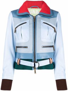 Dsquared2 куртка со вставками и поясом на талии