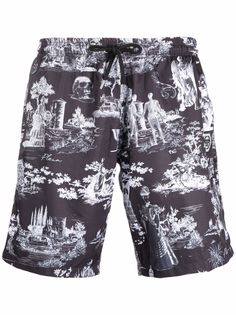 Philipp Plein плавки-шорты с принтом Plein-Air
