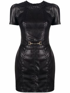 Elisabetta Franchi платье с короткими рукавами и плетеной отделкой