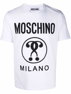 Moschino футболка с принтом Double Question Mark