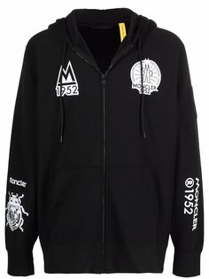 Moncler Genius худи на молнии с логотипом