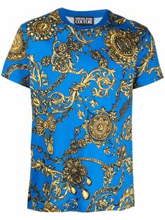 Versace Jeans Couture футболка с узором Barocco
