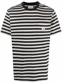 Carhartt WIP полосатая футболка из органического хлопка