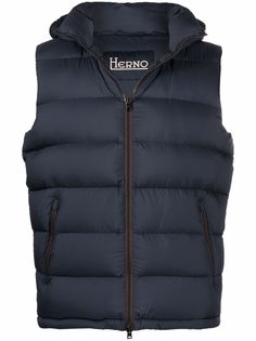 Herno стеганый жилет с капюшоном