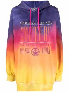 Versace Jeans Couture худи с кулиской и принтом тай-дай