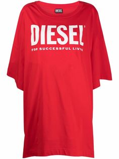 Diesel платье-футболка оверсайз с логотипом