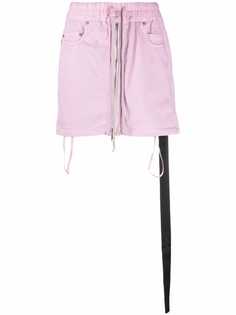 Rick Owens DRKSHDW drawstring waist mini skirt