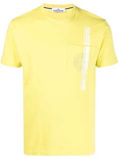 Stone Island футболка с вышитым логотипом