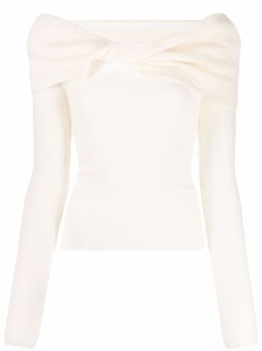 Jacquemus трикотажный топ Ascua с открытыми плечами