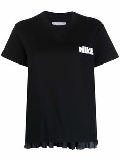 Nike футболка с плиссировкой из коллаборации с Sacai