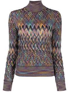 Missoni джемпер с узором зигзаг