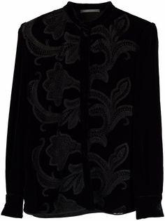 Alberta Ferretti блузка с вышивкой